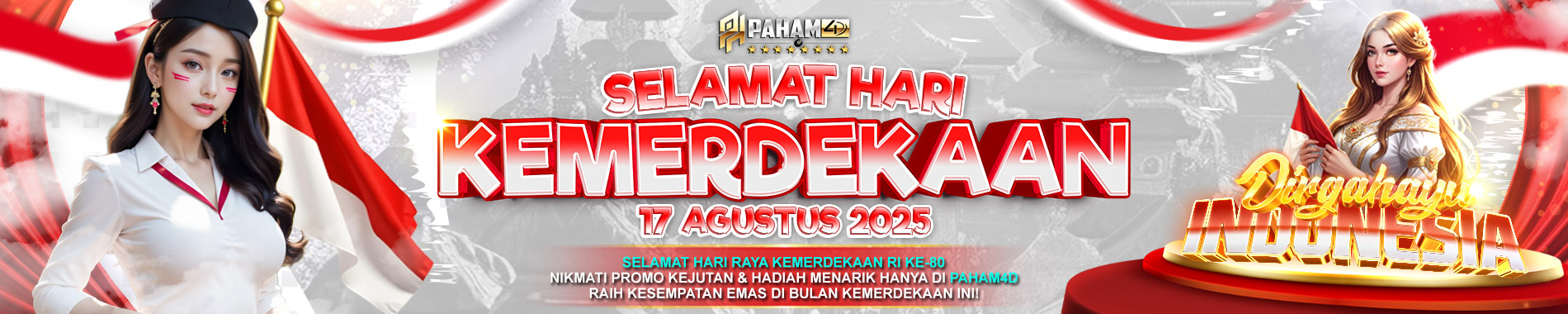 PAHAM4D - BANJIR BONUS SPESIAL HUT RI KE 80 INDONESIA MERDEKA